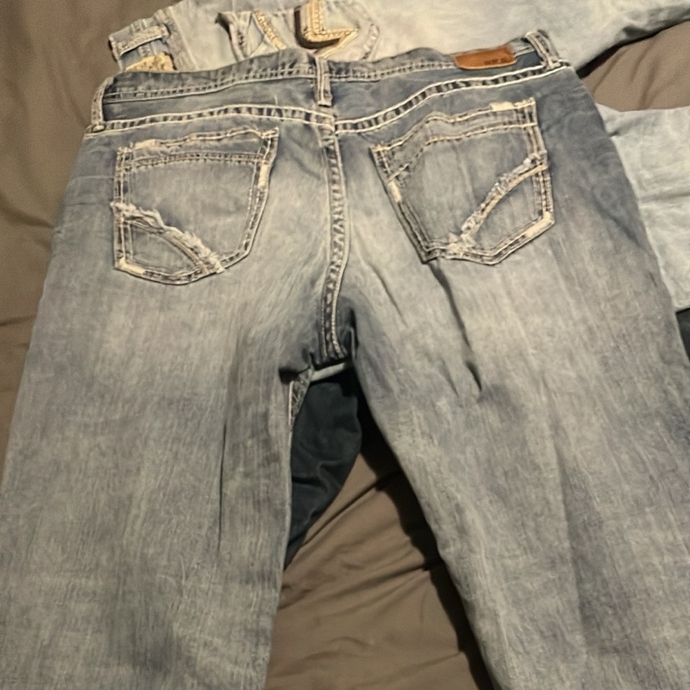 Stylish Faded Blue Jeans